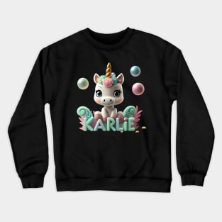 karlie unicorn Crewneck Sweatshirt